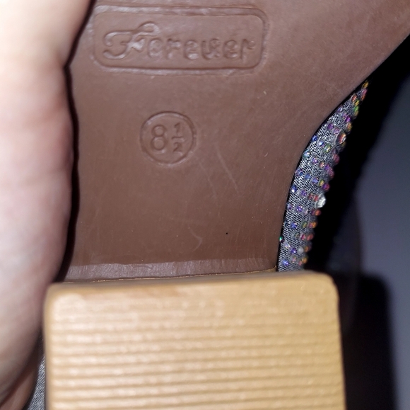 FOREVER Western Sparkle Cowboy Boot SZ 8.5 New - Picture 5 of 5